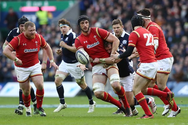 Luke Charteris Wales v Scotland 6 Nations 2017