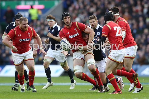 Luke Charteris Wales v Scotland 6 Nations 2017
