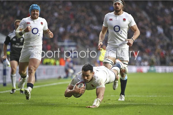 Ben Te'o England scores v Italy 6 Nations 2017