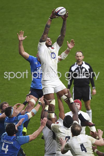 Courtney Lawes England v Italy 6 Nations 2017