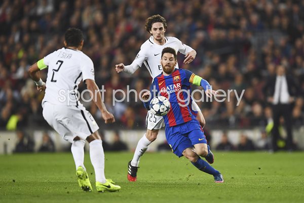 Lionel Messi Barcelona v PSG Champions League 2017