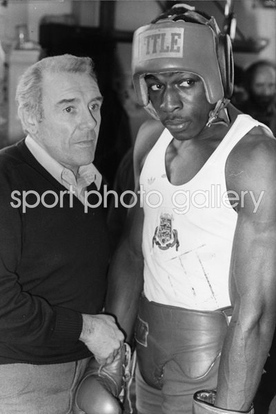 Frank Bruno & trainer Terry Lawless 1982