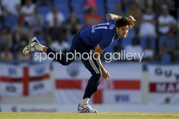 Steven Finn England v West Indies ODI Antigua 2017