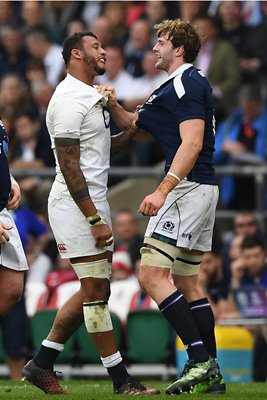 Courtney Lawes England v Richie Gray Scotland 6 Nations 2017