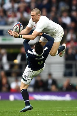 Mike Brown England v Ali Price Scotland 6 Nations 2017