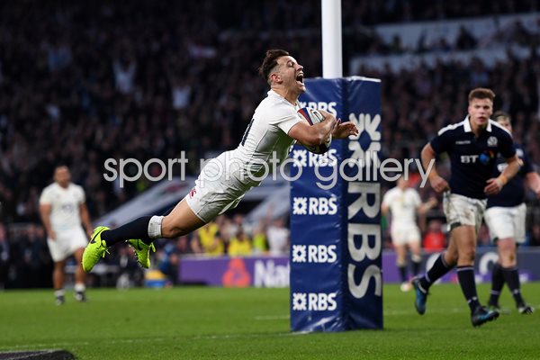 Danny Care scores England v Scotland 6 Nations 2017