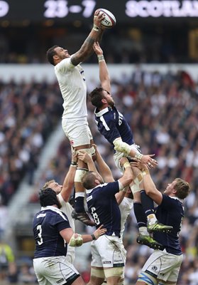 Courtney Lawes England v Scotland 6 Nations 2017