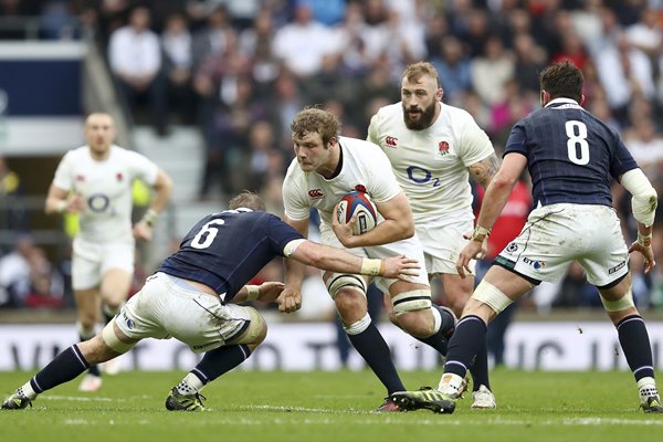 Joe Launchbury England v Scotland 6 Nations 2017