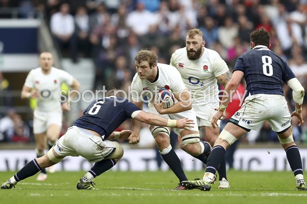Joe Launchbury England v Scotland 6 Nations 2017