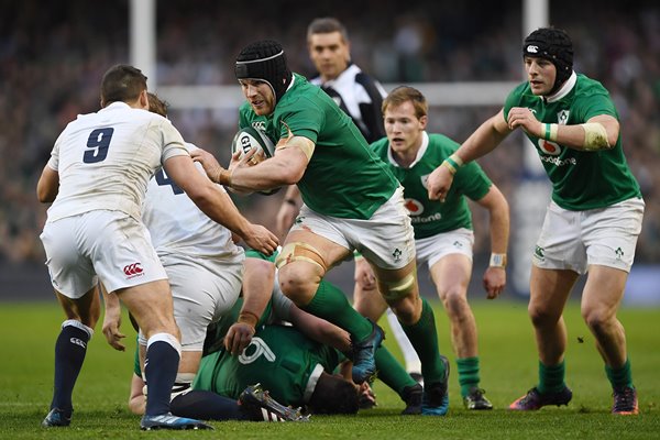 Sean O'Brien Ireland v England Six Nations Dublin 2017