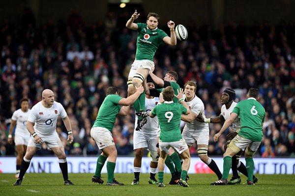 Iain Henderson Ireland v England 6 Nations Dublin 2017