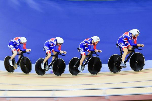 Steven Burke, Ed Clancy, Peter Kennaugh and Geraint Thomas