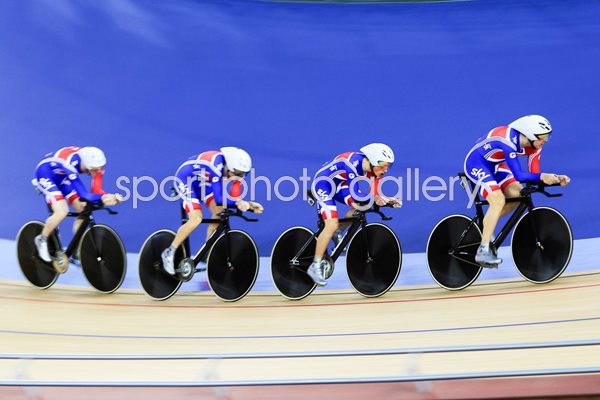Steven Burke, Ed Clancy, Peter Kennaugh and Geraint Thomas