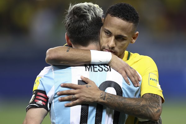 Neymar Brazil v Messi Argentina 2018 World Cup Qualifier