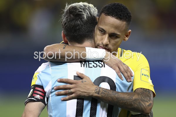 Neymar Brazil v Messi Argentina 2018 World Cup Qualifier