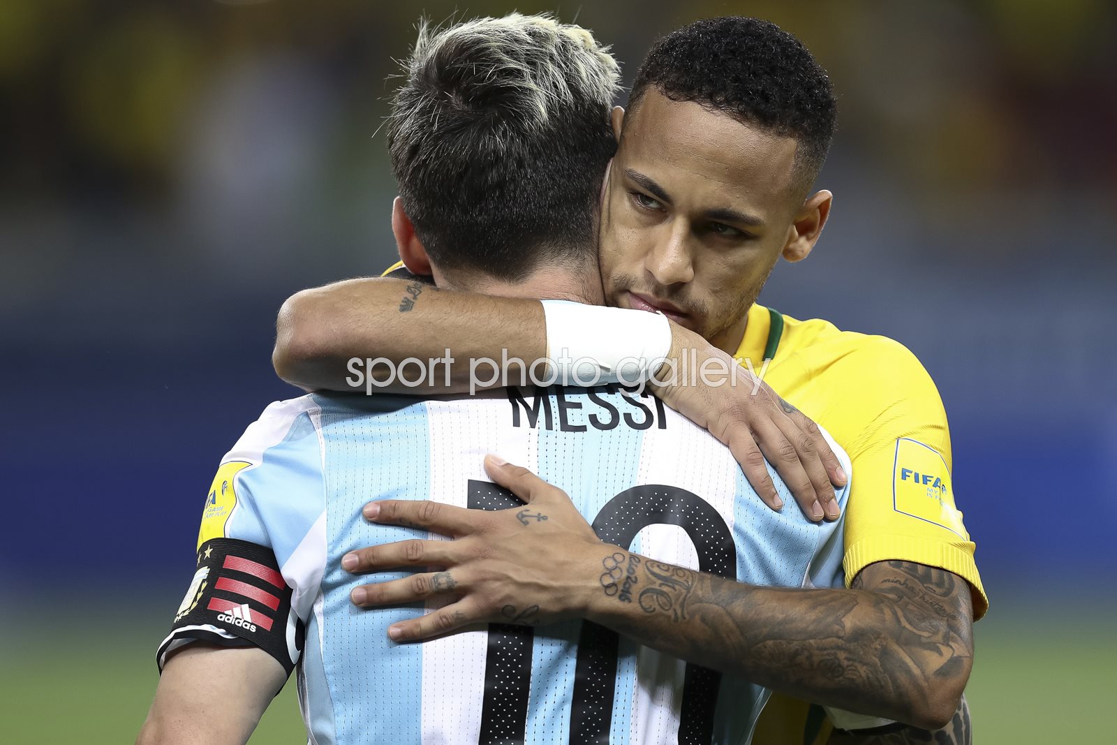 Neymar Brazil V Messi Argentina 2018 World Cup Qualifier Images Football Posters Lionel Messi