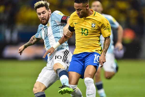 Neymar Brazil v Messi Argentina 2018 World Cup Qualifier
