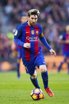 Lionel Messi Barcelona v Real Madrid La Liga 2017