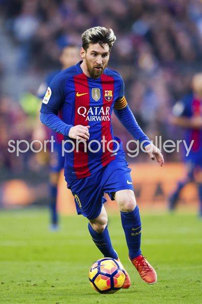 Lionel Messi Barcelona v Real Madrid La Liga 2017