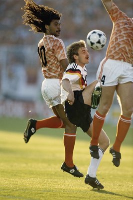 Ruud Gullit Holland v Rudi Voller Germany Euro 1988