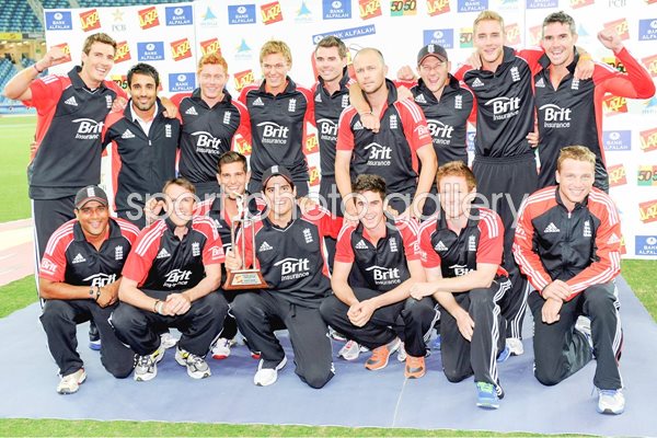 Alastair Cook & England One Day Winners 2012