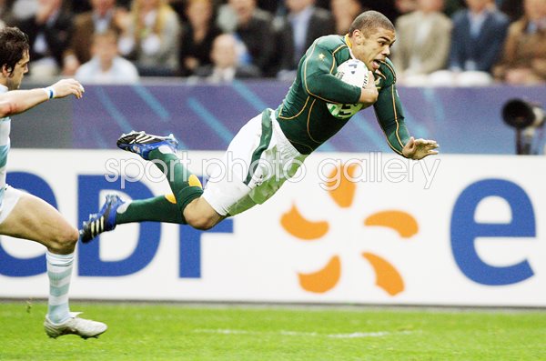 Bryan Habana South Africa scores RWC Semi Final 2007