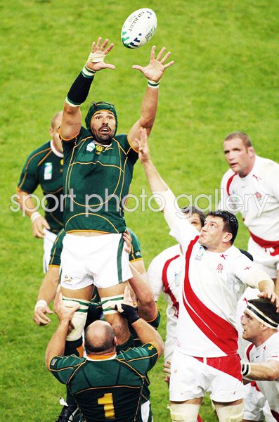 Victor Matfield South Africa World Cup Final 2007