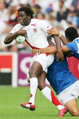 Paul Sackey England v Samoa Rugby World Cup 2007 