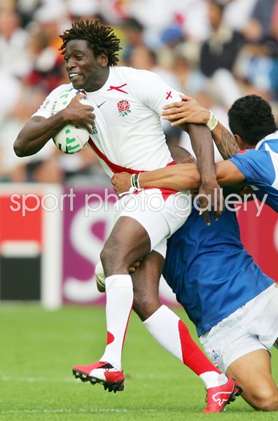 Paul Sackey England v Samoa Rugby World Cup 2007 