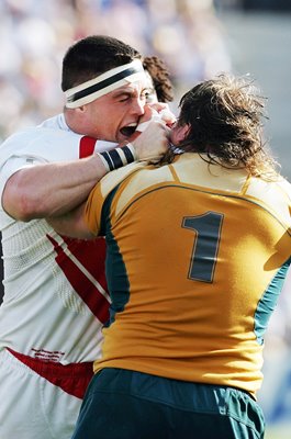 Andrew Sheridan England v Matt Dunning Australia RWC 2007