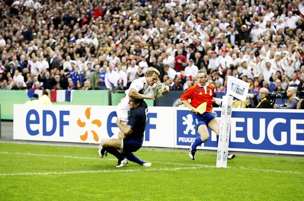 Josh Lewsey England scores World Cup Semi Final 2007