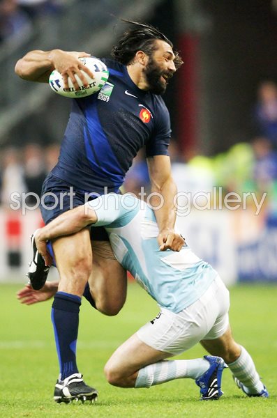 Sebastien Chabal France v Argentina World Cup 2007