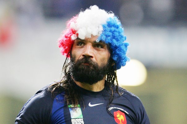 Sebastien Chabal France beat New Zealand RWC 2007 Quarter Final