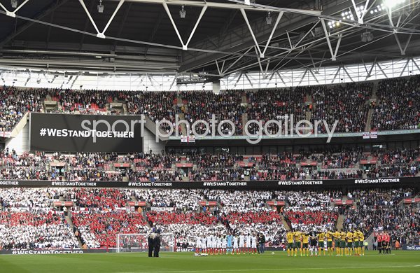 England v Lithuania 2017 Wembley minute of silence