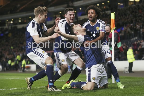 Scotland celebrates v Slovenia Hampden Park 2017