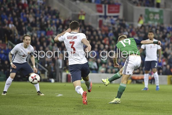 Jamie Ward Northern Ireland scores v Norway