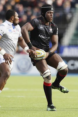 Maro Itoje Saracens v Bath Premiership 2017