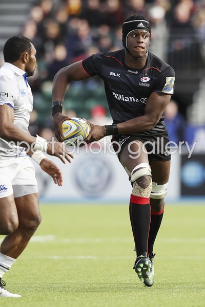 Maro Itoje Saracens v Bath Premiership 2017