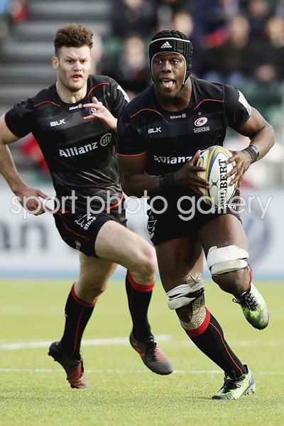 Maro Itoje Saracens v Bath Premiership 2017