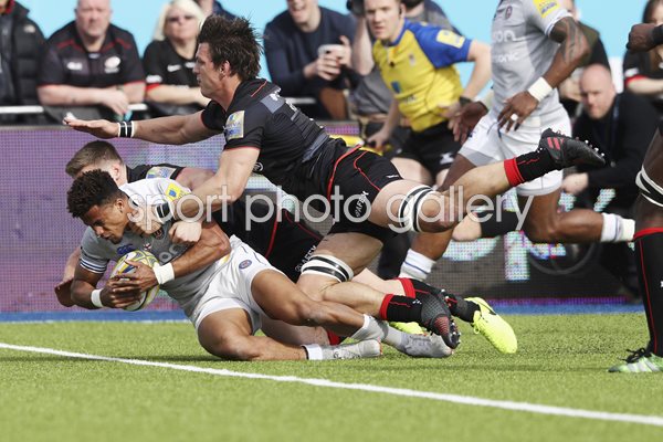 Anthony Watson Bath v Saracens Premiership 2017