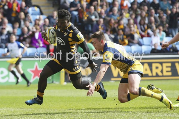 Christian Wade Wasps v Worcester Warriors Premiership 2017