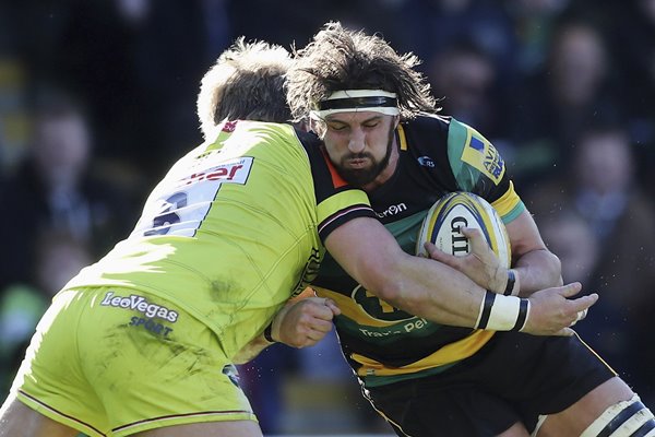 Tom Wood Northampton Saints v Leicester Tigers Premiership 2017