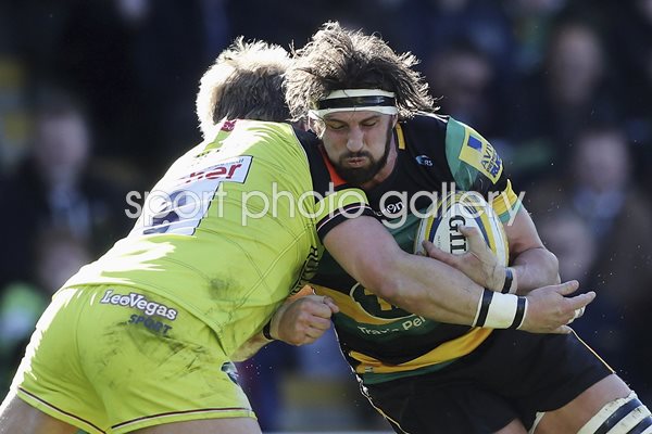 Tom Wood Northampton Saints v Leicester Tigers Premiership 2017