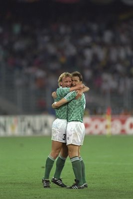 Andreas Brehme & Klaus Augenthaler West Germany World Cup 1990