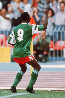 Roger Milla Cameroon v Colombia World Cup 1990