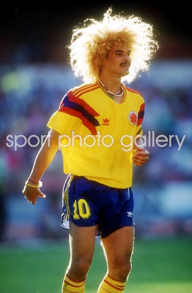Carlos Valderrama Columbia World Cup 1990