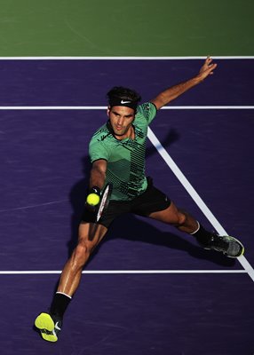 Roger Federer Miami Open Key Biscayne Florida 2017