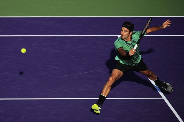 Roger Federer Miami Open Key Biscayne Florida 2017