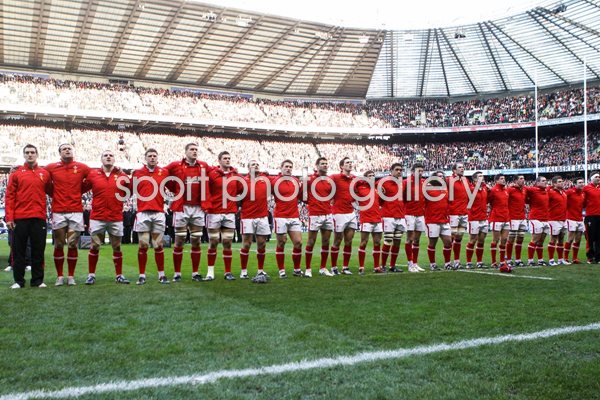 Wales line up Twickenham 2012