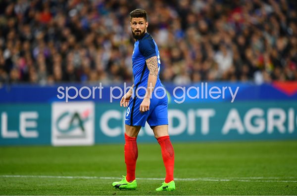 Olivier Giroud France v Spain Paris 2017